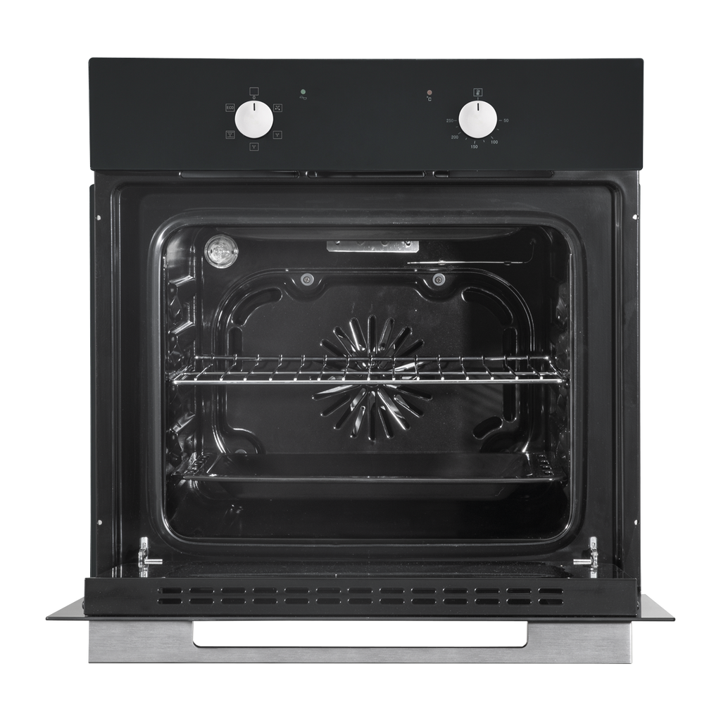 Integrated Fan-Assisted Electric Oven 60cm 55L Capacity - Black DH124