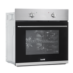 Integrated Fan-Assisted Electric Oven 60cm 55L Capacity - Black/Stainless Steel DH125