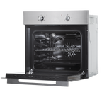 Integrated Fan-Assisted Electric Oven 60cm 55L Capacity - Black/Stainless Steel DH125