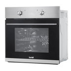Integrated Fan-Assisted Electric Oven 60cm 55L Capacity - Black/Stainless Steel DH125