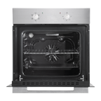 Integrated Fan-Assisted Electric Oven 60cm 55L Capacity - Black/Stainless Steel DH125