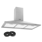 Cooker Hood with Carbon Filters 90cm - Stainless Steel DH127