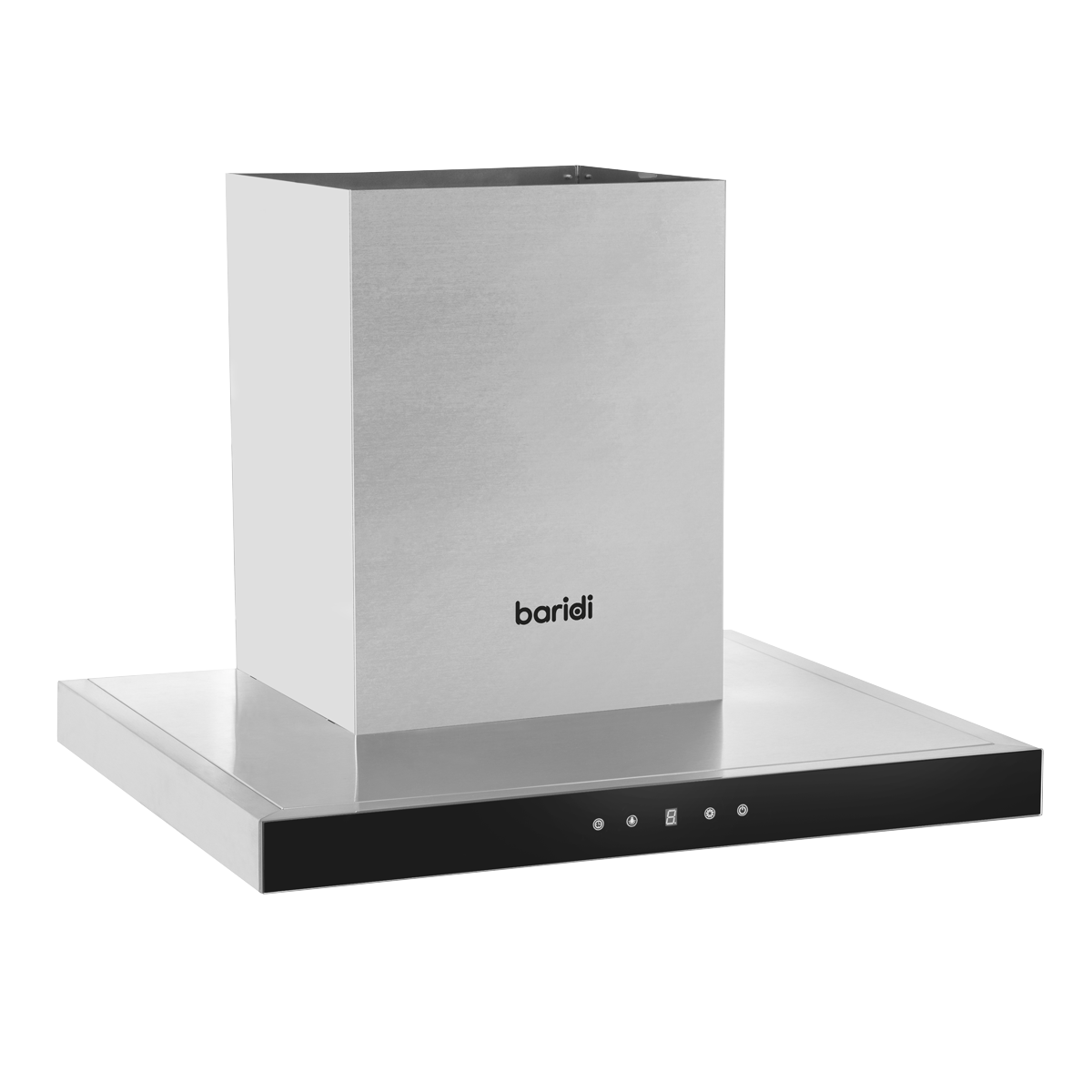T-Shape Chimney Cooker Hood with Carbon Filters 60cm - Stainless Steel DH130