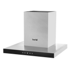T-Shape Chimney Cooker Hood with Carbon Filters 60cm - Stainless Steel DH130