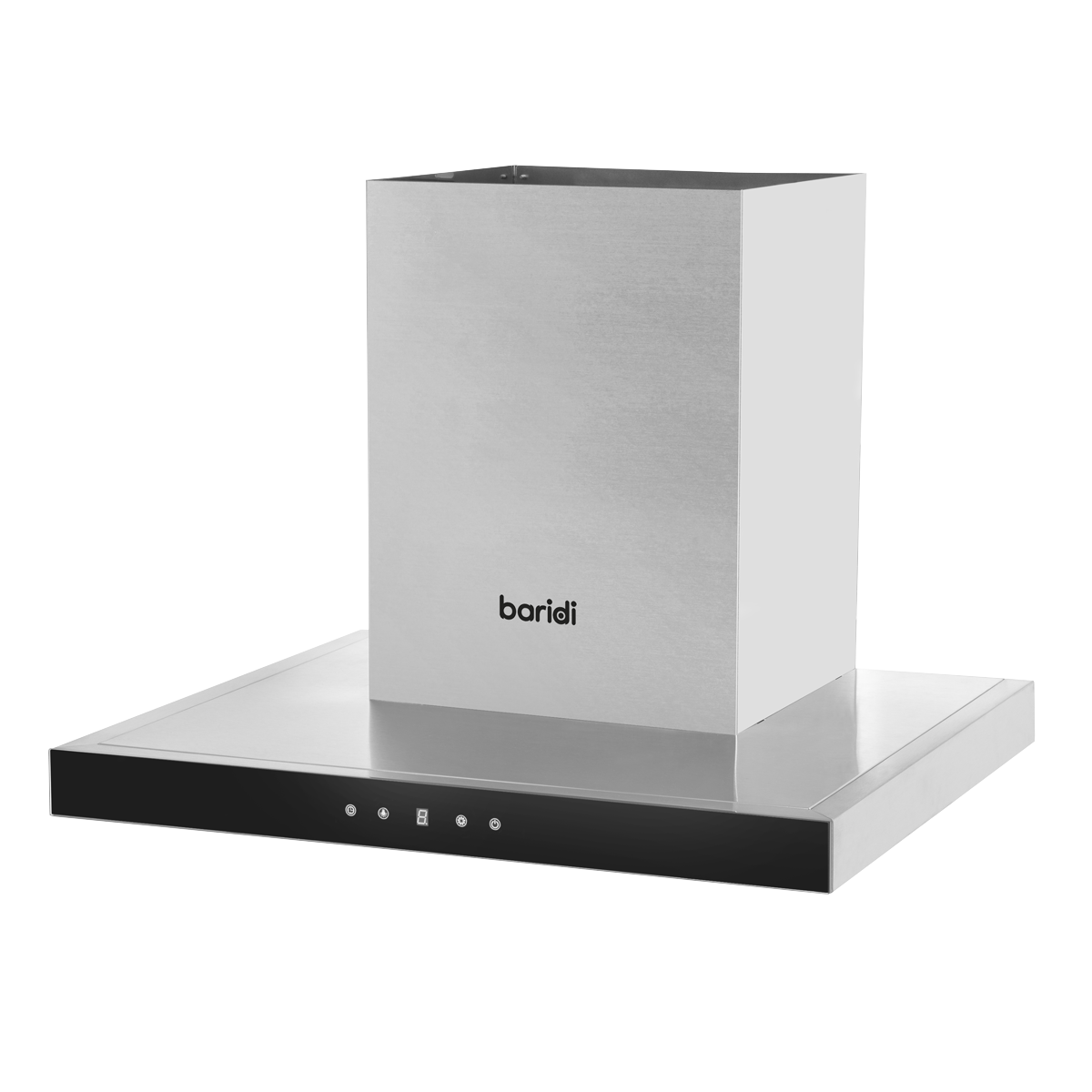 T-Shape Chimney Cooker Hood with Carbon Filters 60cm - Stainless Steel DH130