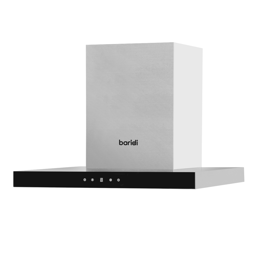 T-Shape Chimney Cooker Hood with Carbon Filters 60cm - Stainless Steel DH130