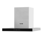 T-Shape Chimney Cooker Hood with Carbon Filters 60cm - Stainless Steel DH130