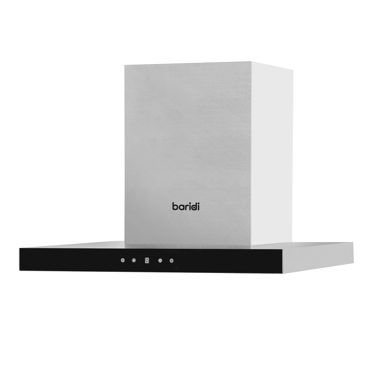 T-Shape Chimney Cooker Hood with Carbon Filters 60cm - Stainless Steel DH130