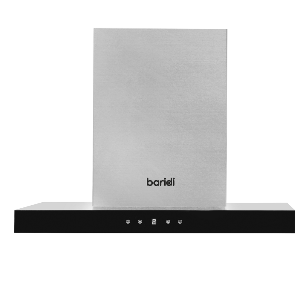 T-Shape Chimney Cooker Hood with Carbon Filters 60cm - Stainless Steel DH130