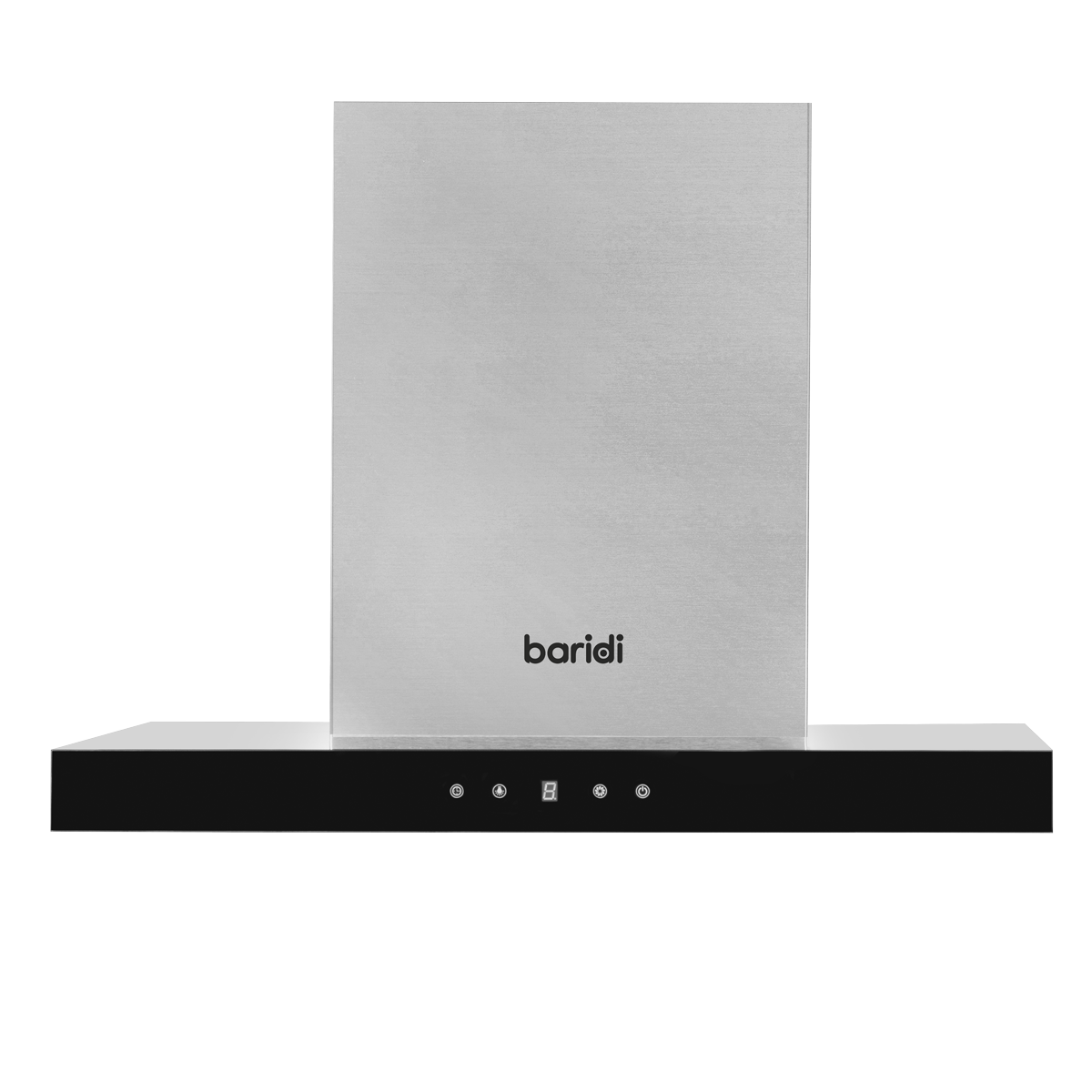 T-Shape Chimney Cooker Hood with Carbon Filters 60cm - Stainless Steel DH130