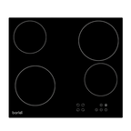 Integrated Ceramic Hob with 4 Cooking Zones 60cm - Black Glass DH131