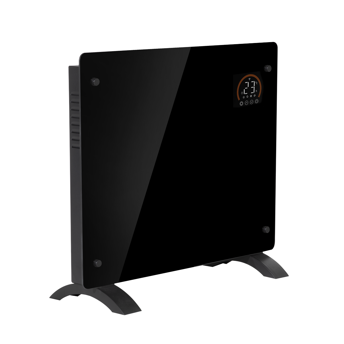 Electric Glass Panel Heater 1000W/230V - Black DH135