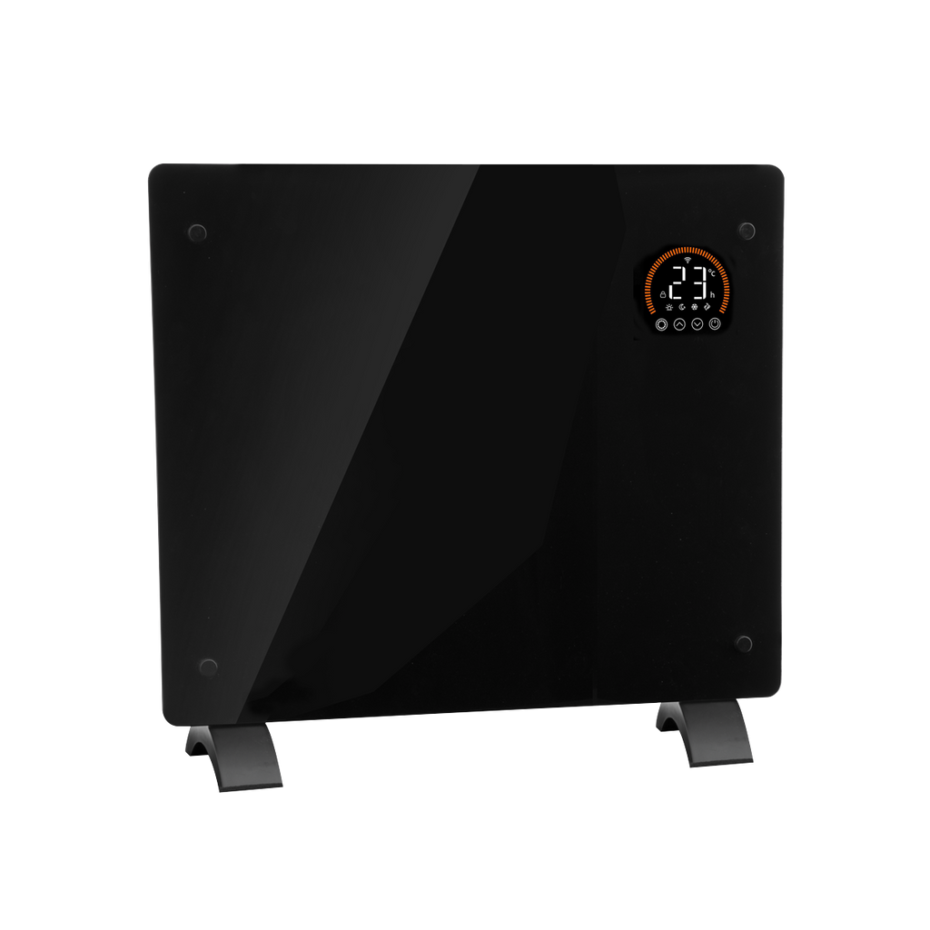 Electric Glass Panel Heater 1000W/230V - Black DH135