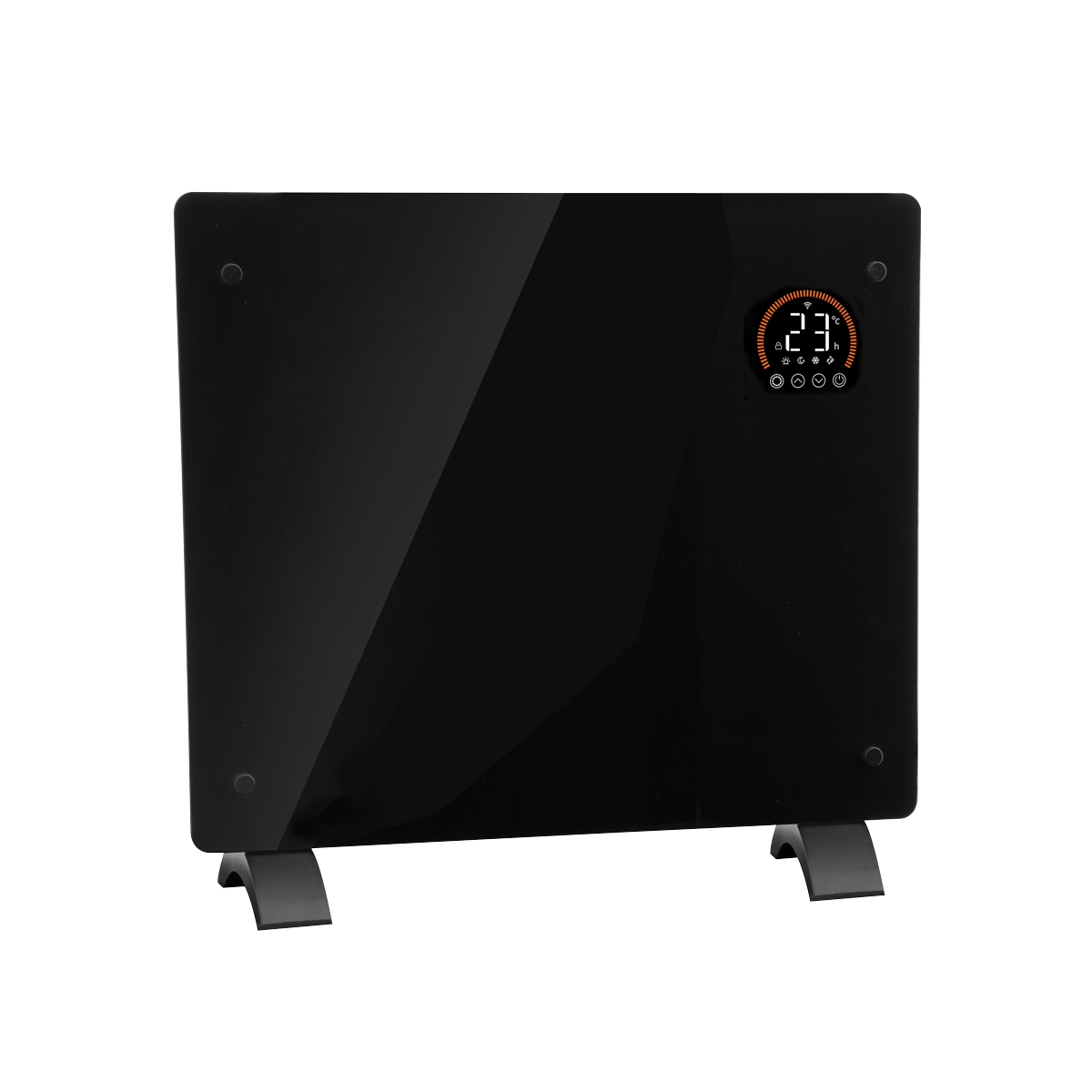 Electric Glass Panel Heater 1000W/230V - Black DH135
