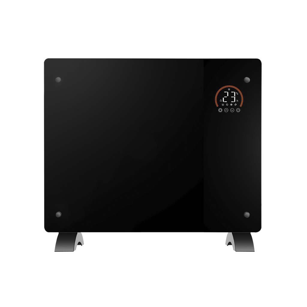 Electric Glass Panel Heater 1000W/230V - Black DH135