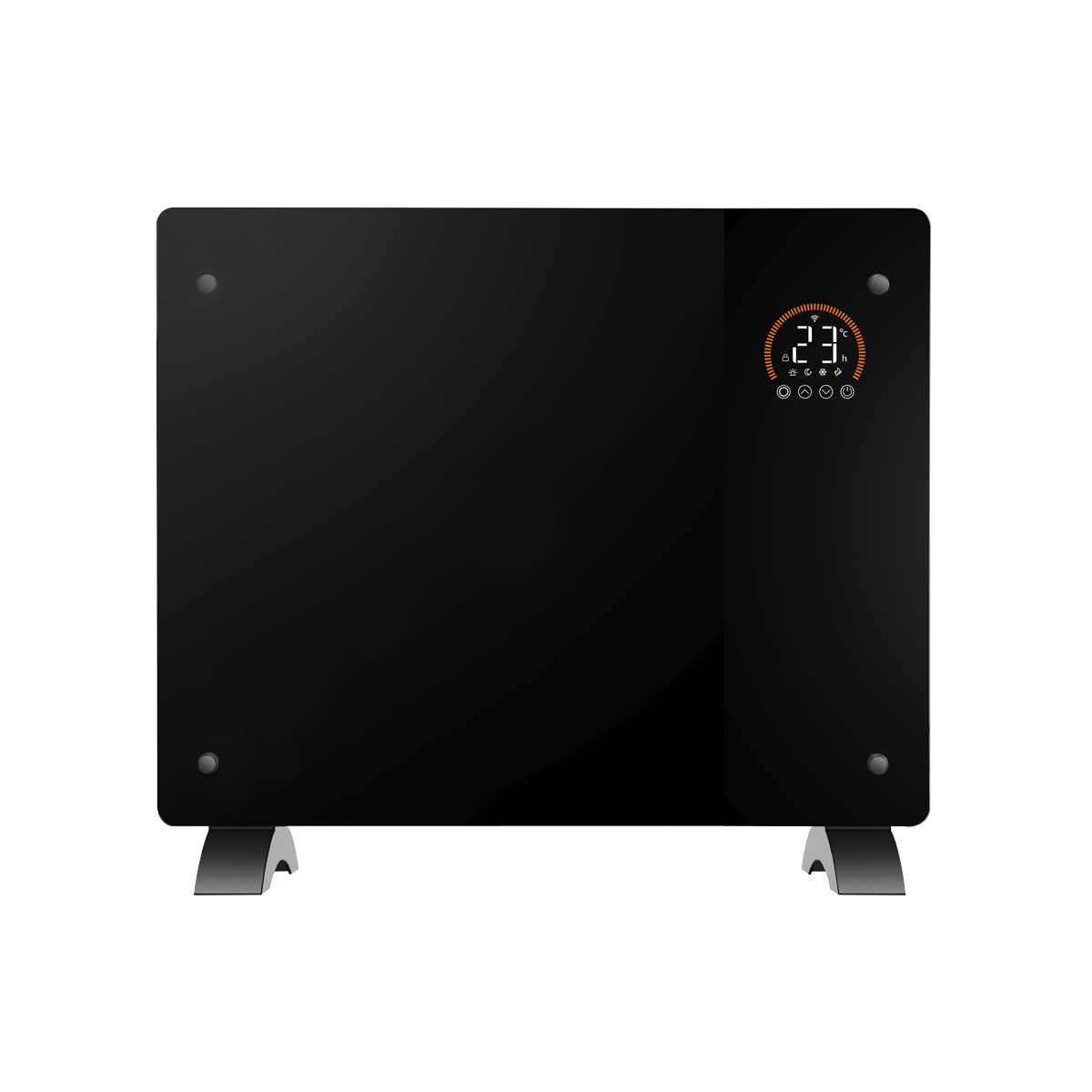 Electric Glass Panel Heater 1000W/230V - Black DH135