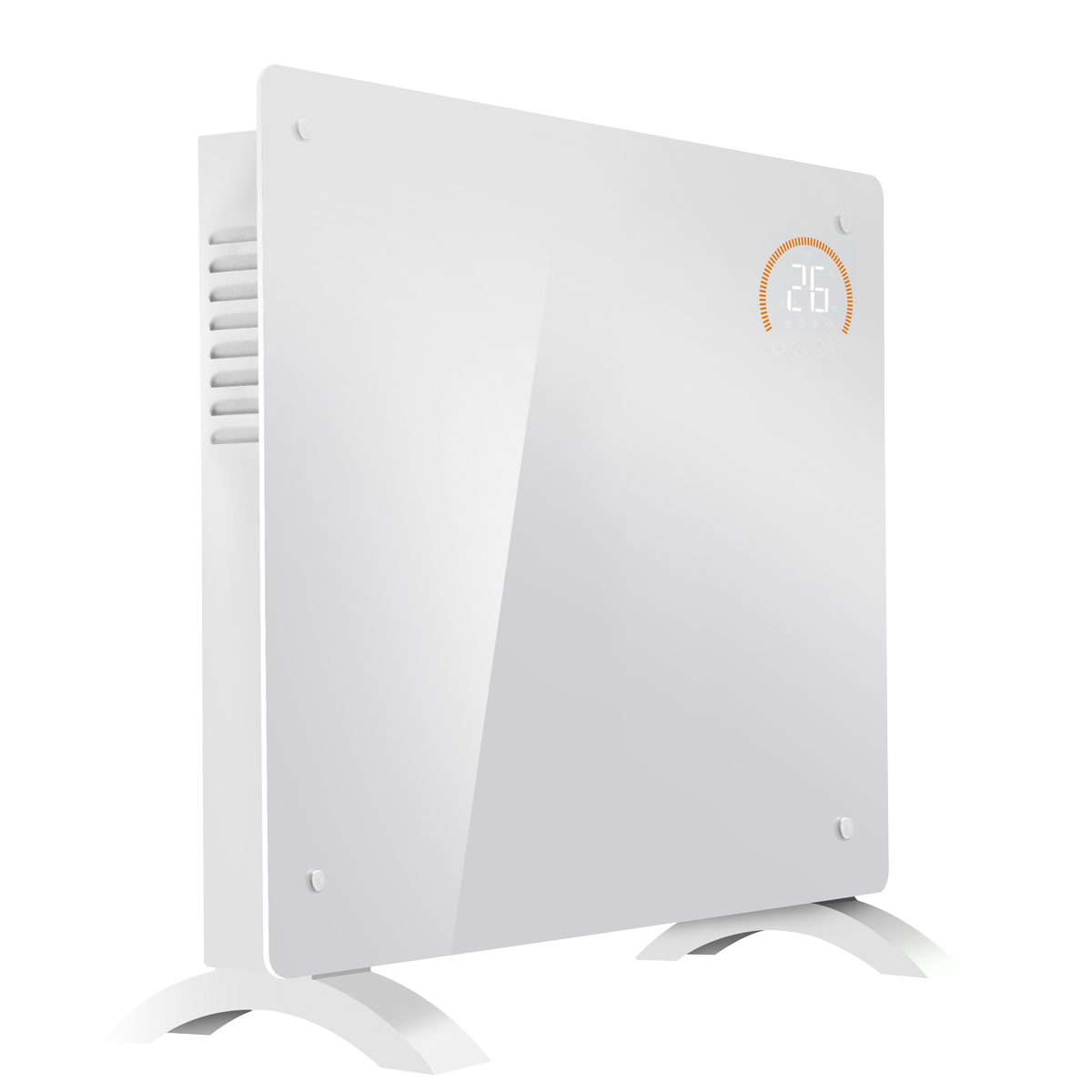 Electric Glass Panel Heater 1000W/230V - White DH136