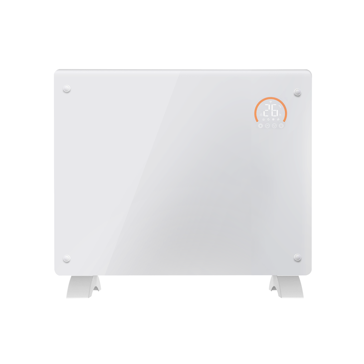 Electric Glass Panel Heater 1000W/230V - White DH136