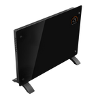 Baridi 1500W Electric Glass Panel Heater with 24/7 Timer, Remote Control & Wi-Fi - Black DH137