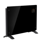 Baridi 1500W Electric Glass Panel Heater with 24/7 Timer, Remote Control & Wi-Fi - Black DH137