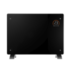 Baridi 1500W Electric Glass Panel Heater with 24/7 Timer, Remote Control & Wi-Fi - Black DH137