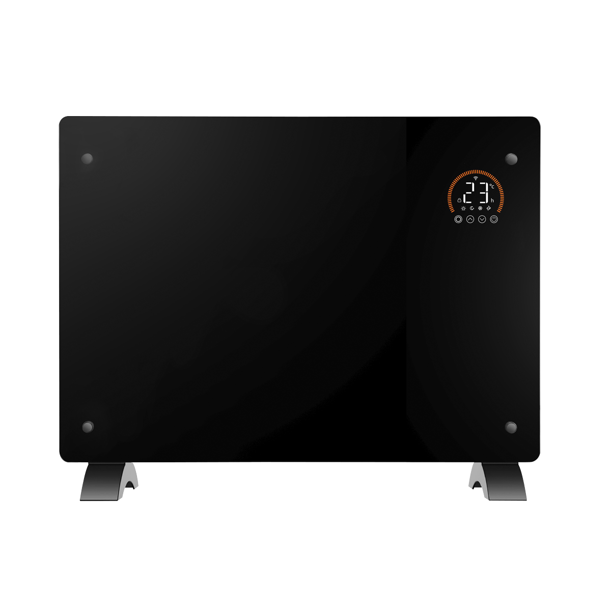 Baridi 1500W Electric Glass Panel Heater with 24/7 Timer, Remote Control & Wi-Fi - Black DH137