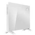Baridi 1500W Electric Glass Panel Heater with 24/7 Timer, Remote Control & Wi-Fi - White DH138