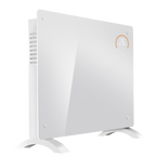 Baridi 1500W Electric Glass Panel Heater with 24/7 Timer, Remote Control & Wi-Fi - White DH138