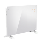 Baridi 1500W Electric Glass Panel Heater with 24/7 Timer, Remote Control & Wi-Fi - White DH138