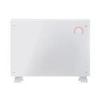 Baridi 1500W Electric Glass Panel Heater with 24/7 Timer, Remote Control & Wi-Fi - White DH138