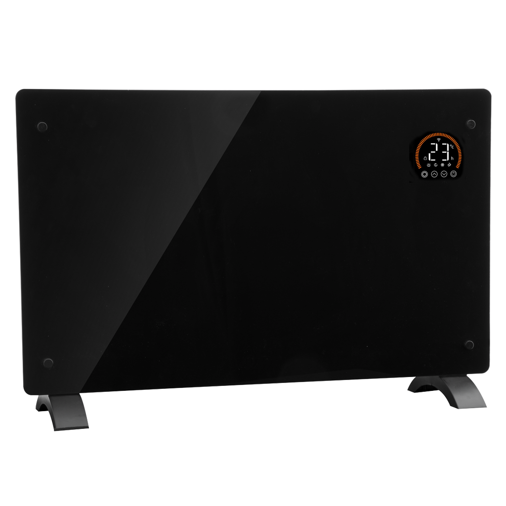Electric Glass Panel Heater 2000W/230V - Black DH139