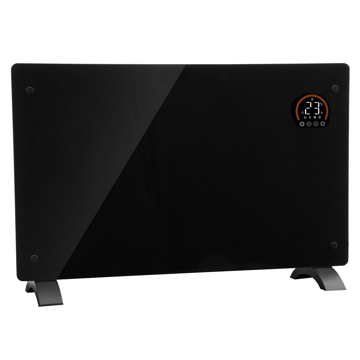 Electric Glass Panel Heater 2000W/230V - Black DH139
