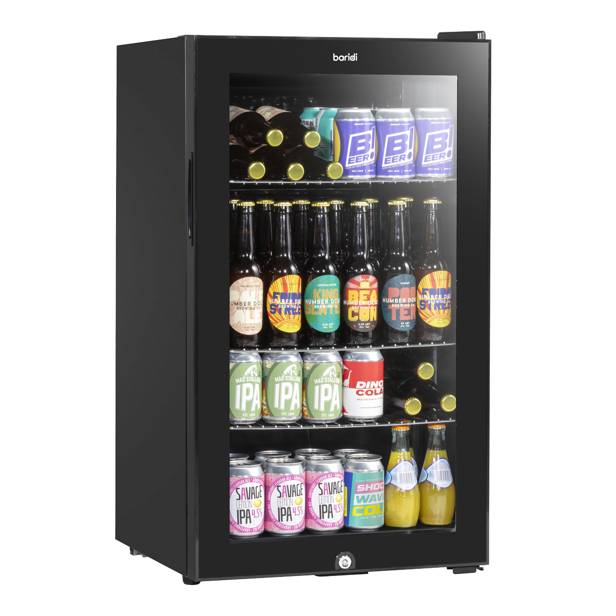 Wine, Beer & Drinks Fridge 85L Capacity - Black DH13