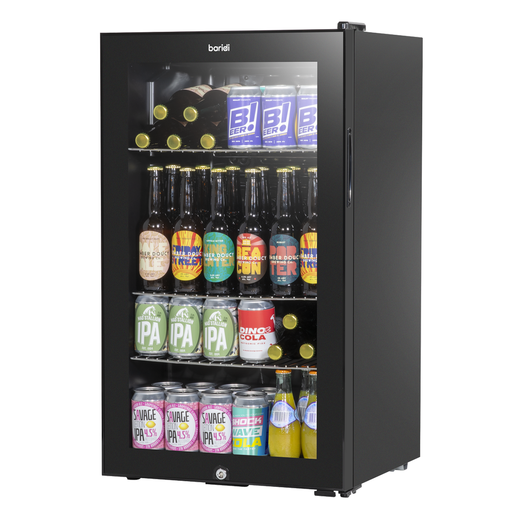Wine, Beer & Drinks Fridge 85L Capacity - Black DH13