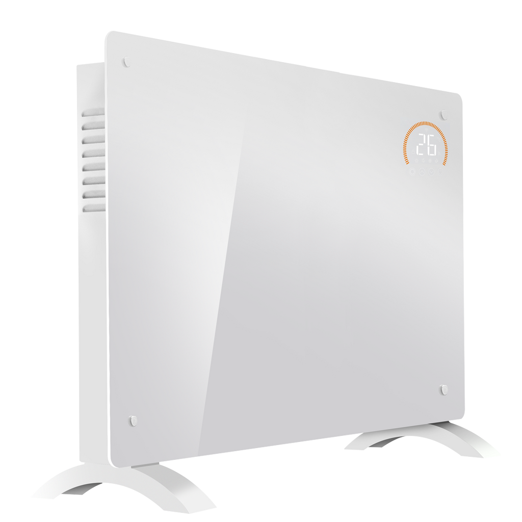 Electric Glass Panel Heater 2000W/230V - White DH140