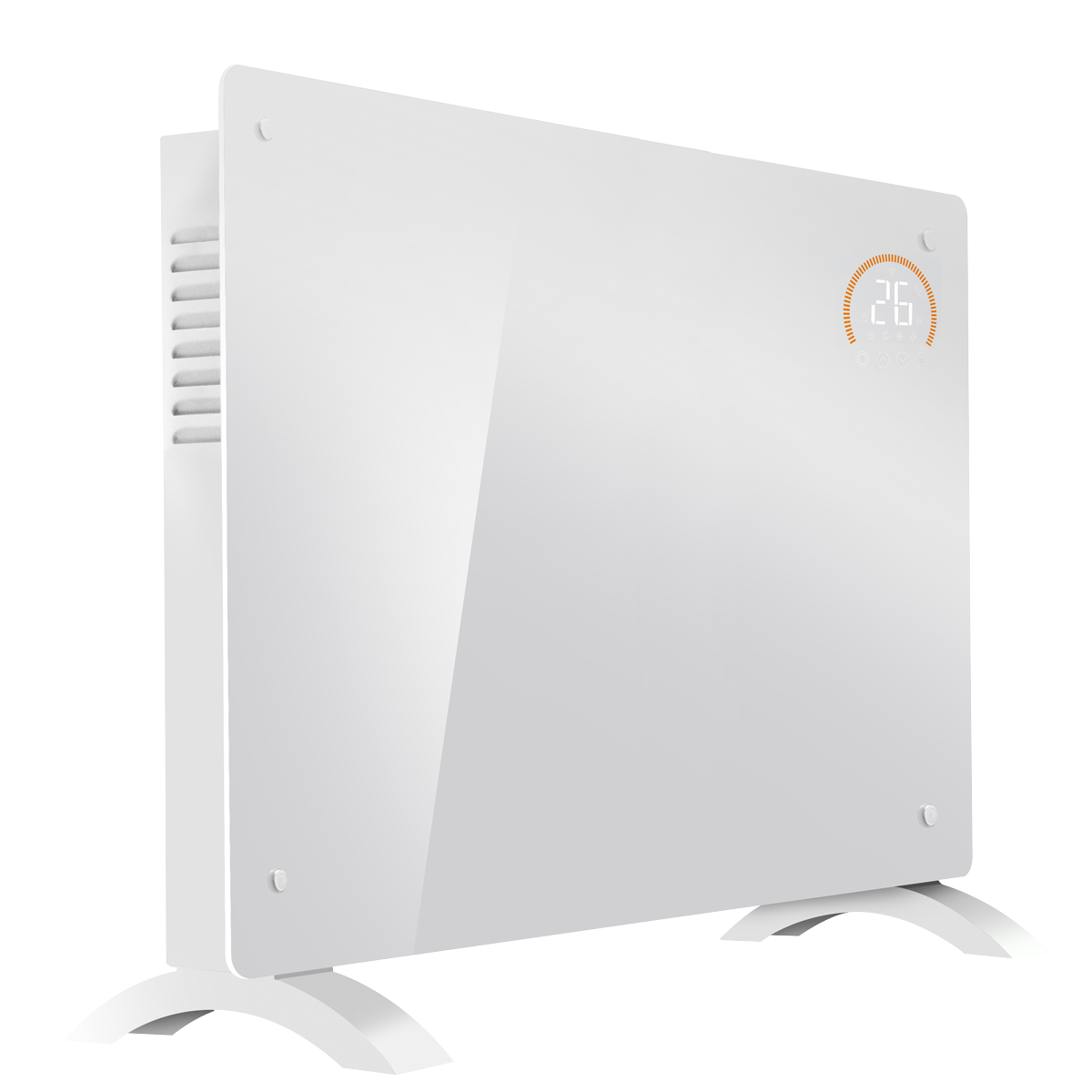 Electric Glass Panel Heater 2000W/230V - White DH140