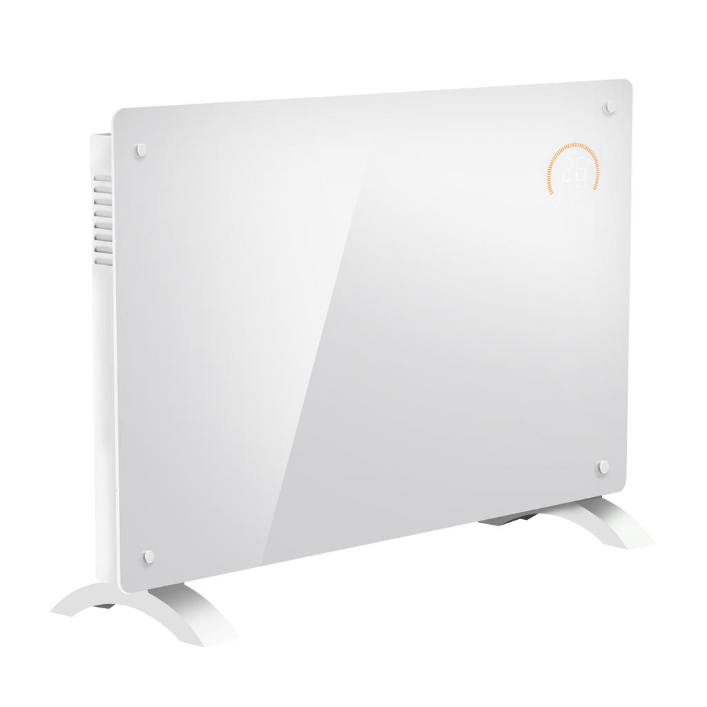 Electric Glass Panel Heater 2000W/230V - White DH140