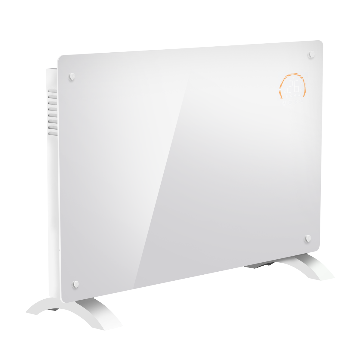 Electric Glass Panel Heater 2000W/230V - White DH140