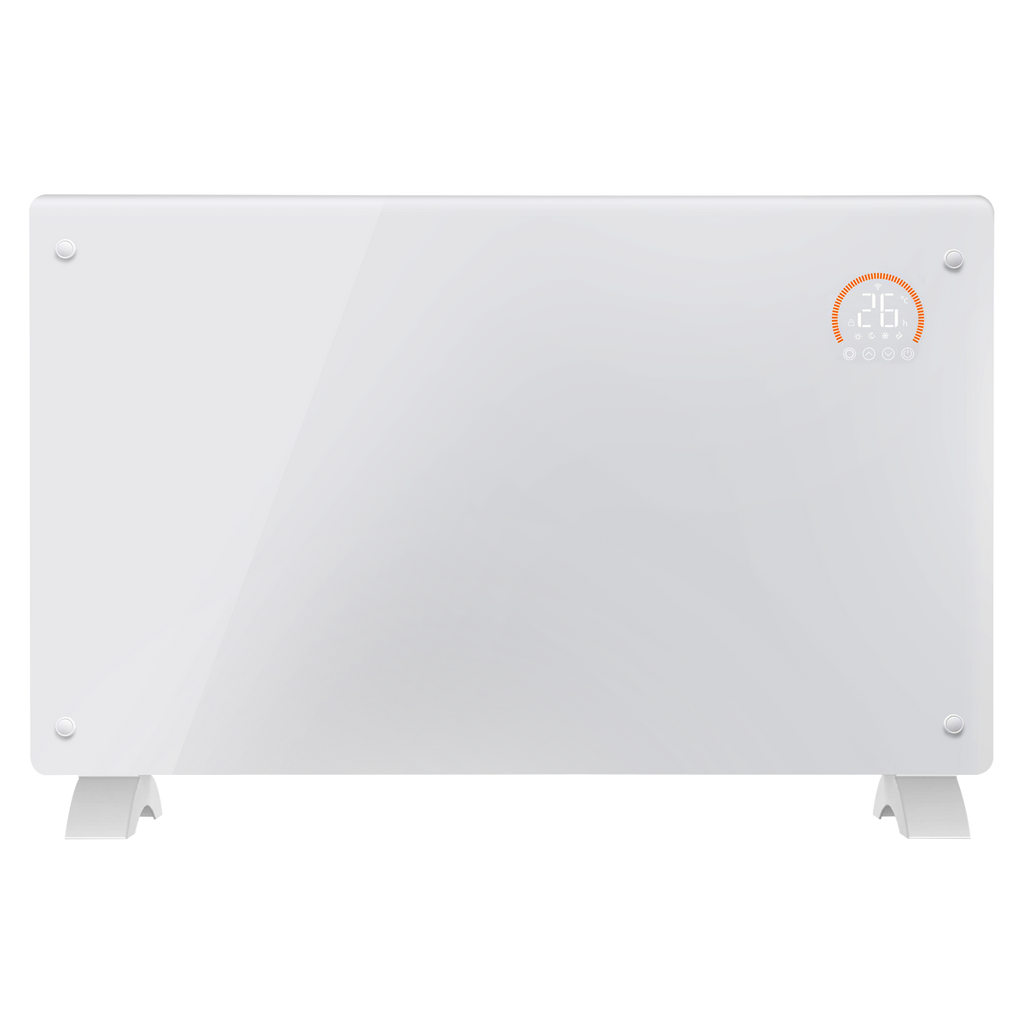 Electric Glass Panel Heater 2000W/230V - White DH140