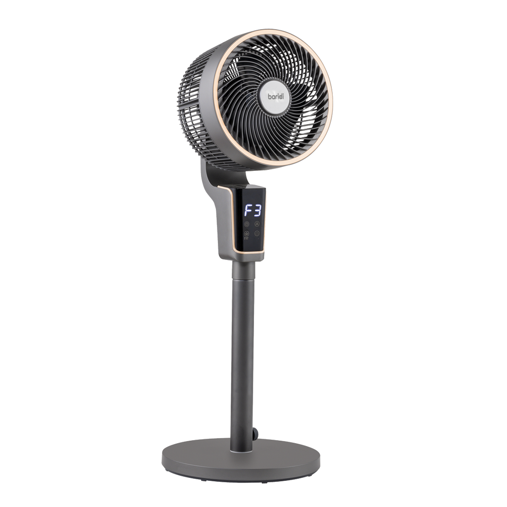 12" Pedestal Fan with Remote Control & 12hr Timer 230V - Grey DH141