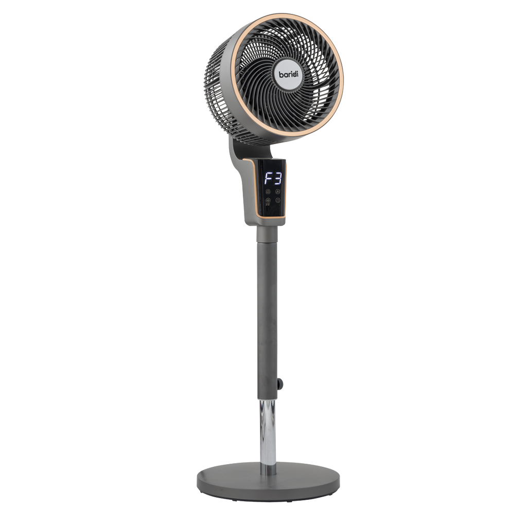 12" Pedestal Fan with Remote Control & 12hr Timer 230V - Grey DH141