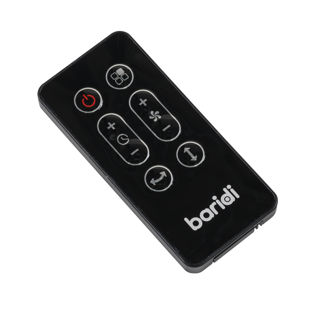 10" Pedestal Fan with Remote Control & 12hr Timer 230V - Black DH143