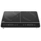 Portable Induction Hob with 2 Cooking Zones 60 x 36 x 6.5cm - Black DH146