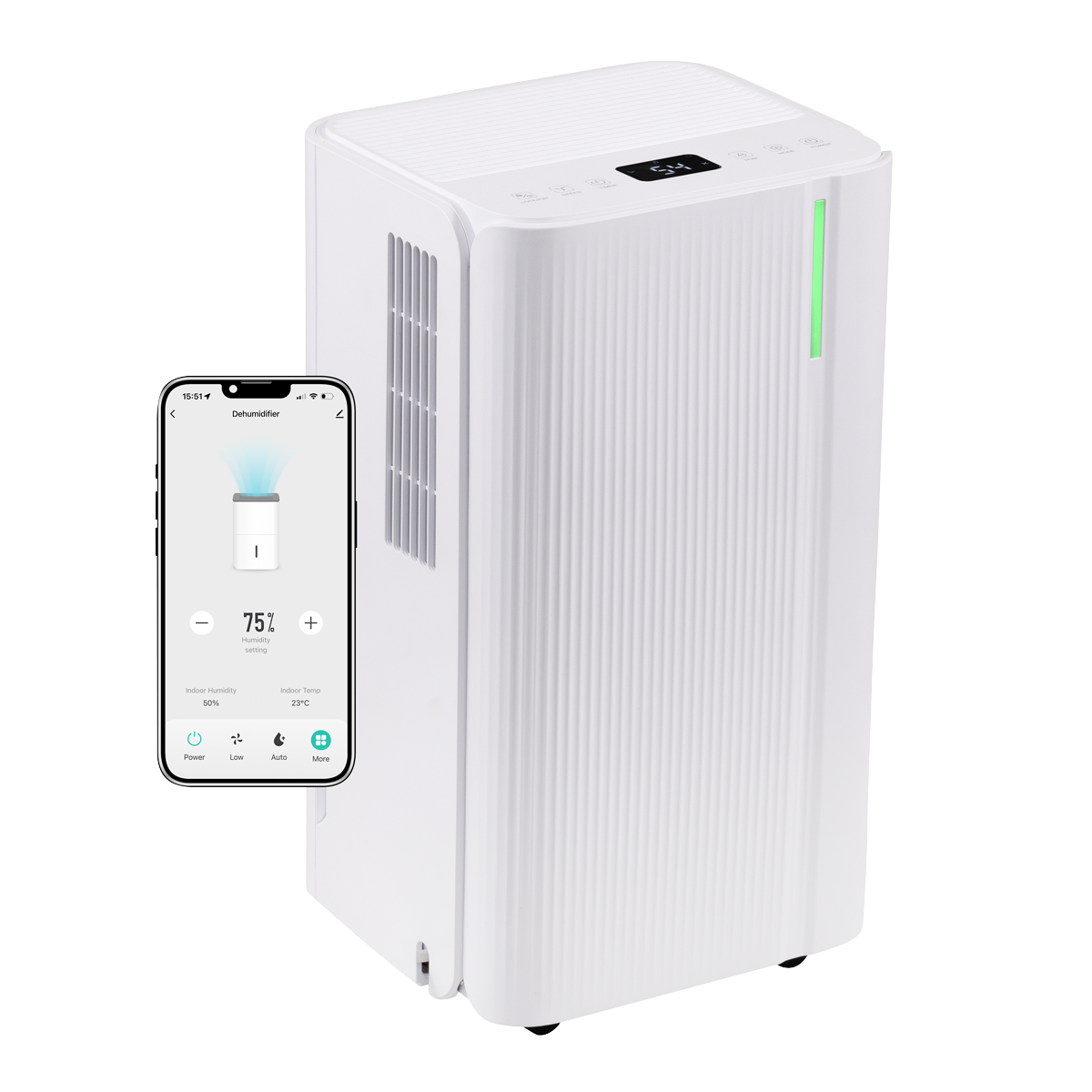Dehumidifier with Digital Display & 24hr Timer 12L - White DH147