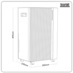 Dehumidifier with Digital Display & 24hr Timer 20L - White DH148