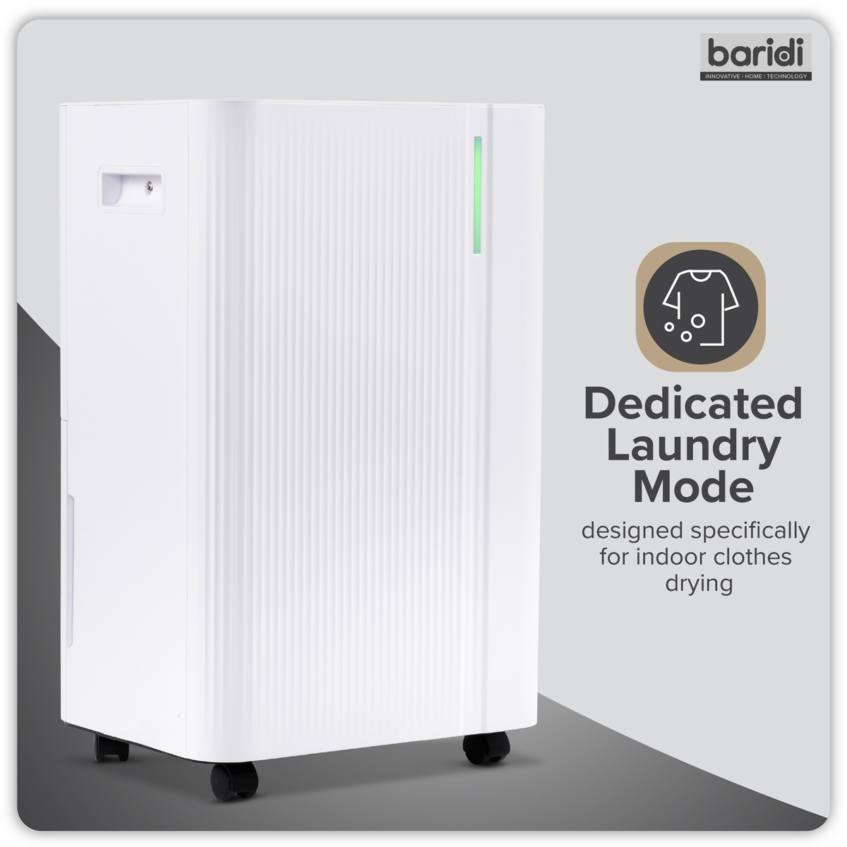 Dehumidifier with Digital Display & 24hr Timer 20L - White DH148