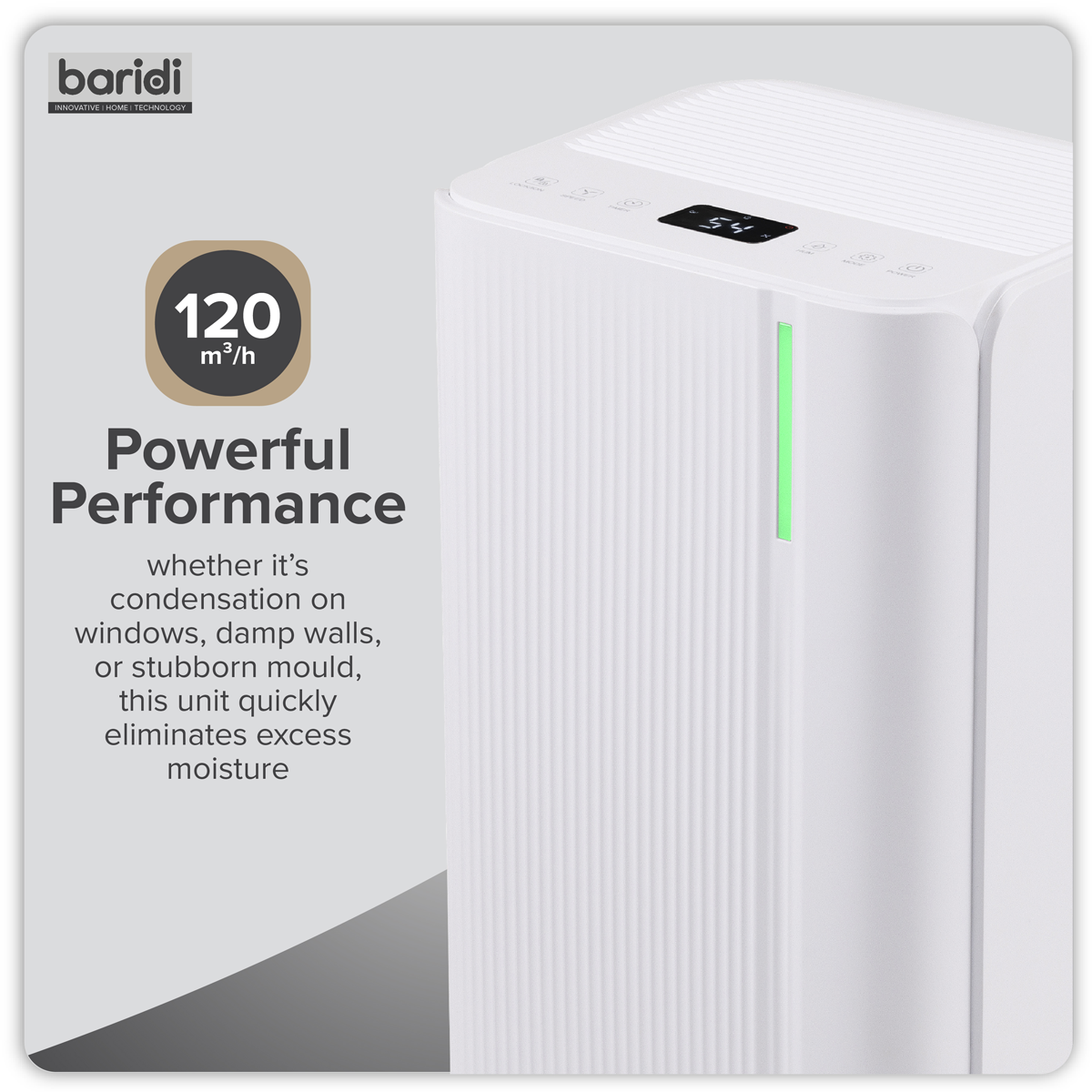 Dehumidifier with Digital Display & 24hr Timer 20L - White DH148