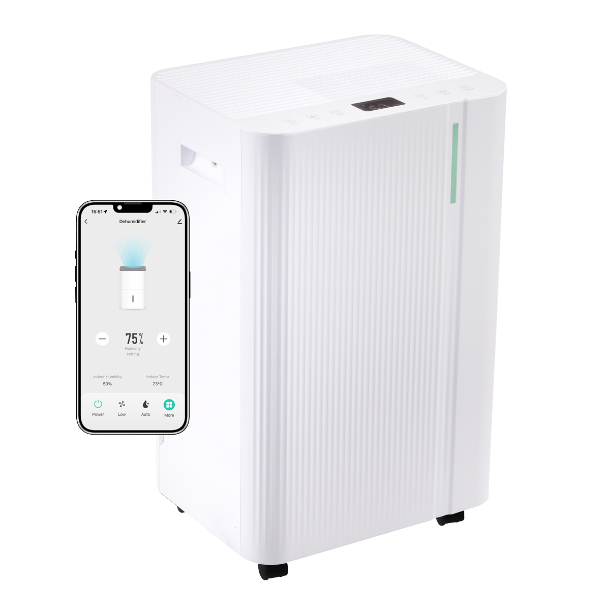 Dehumidifier with Digital Display & 24hr Timer 20L - White DH148