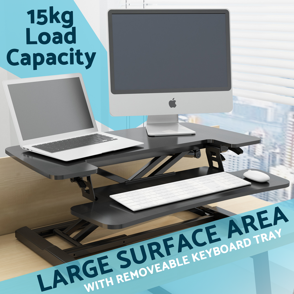 71cm Adjustable-Height Standing Desk Riser 15kg Capacity DH14