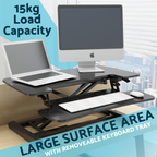 71cm Adjustable-Height Standing Desk Riser 15kg Capacity DH14